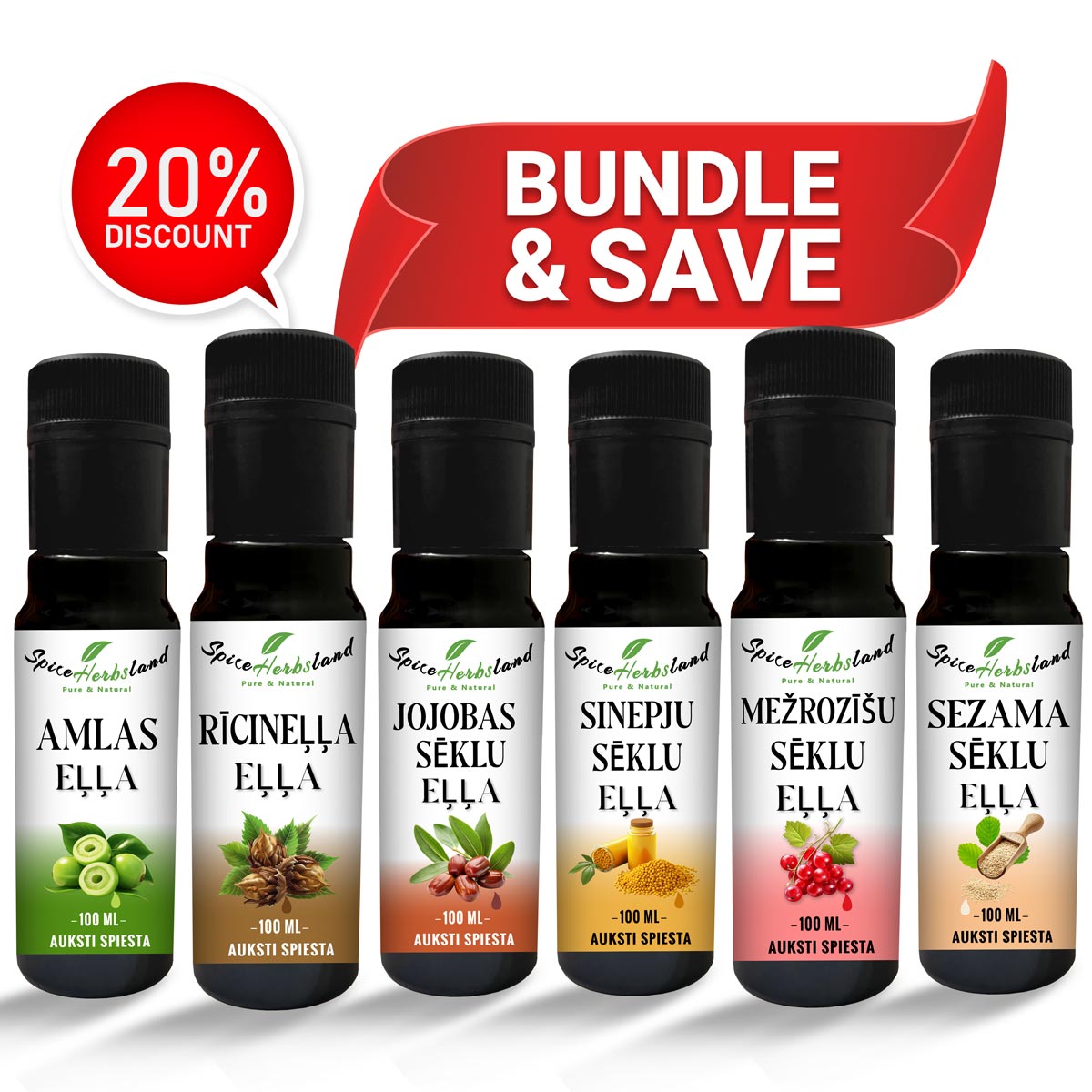 Ikdienas kopšanas līdzekļi - 6 gabaliņu iepakojums