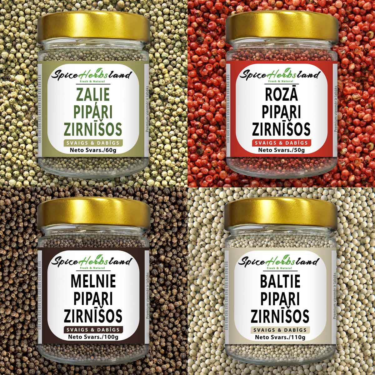 Pepper collection - pack of 4