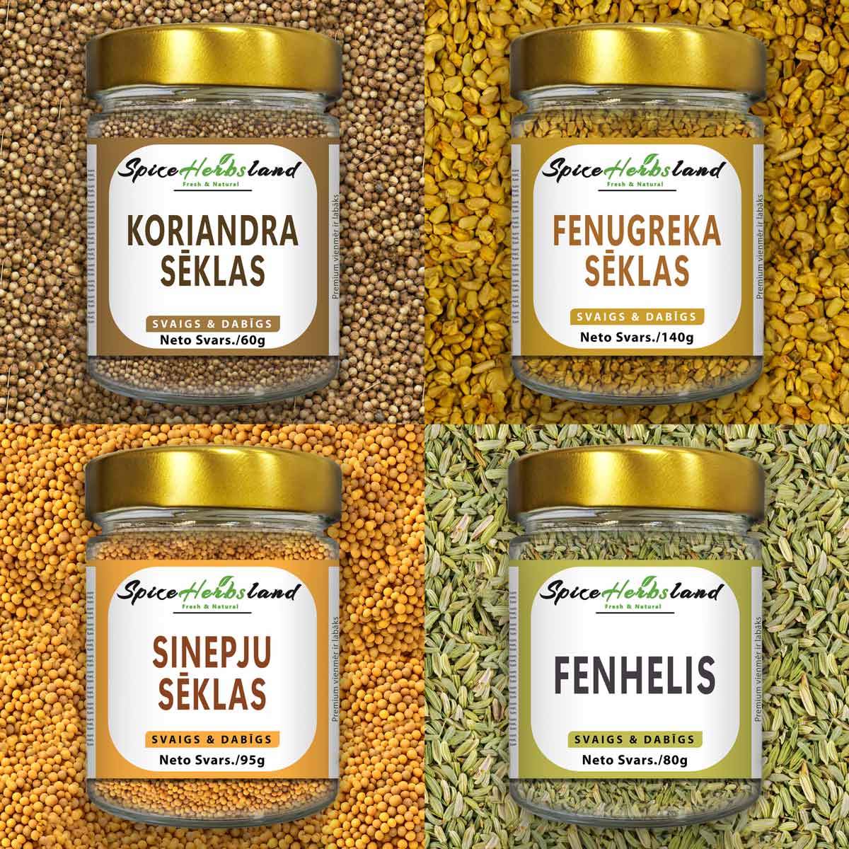 Sēklu kolekcija - 4 sēklu iepakojums