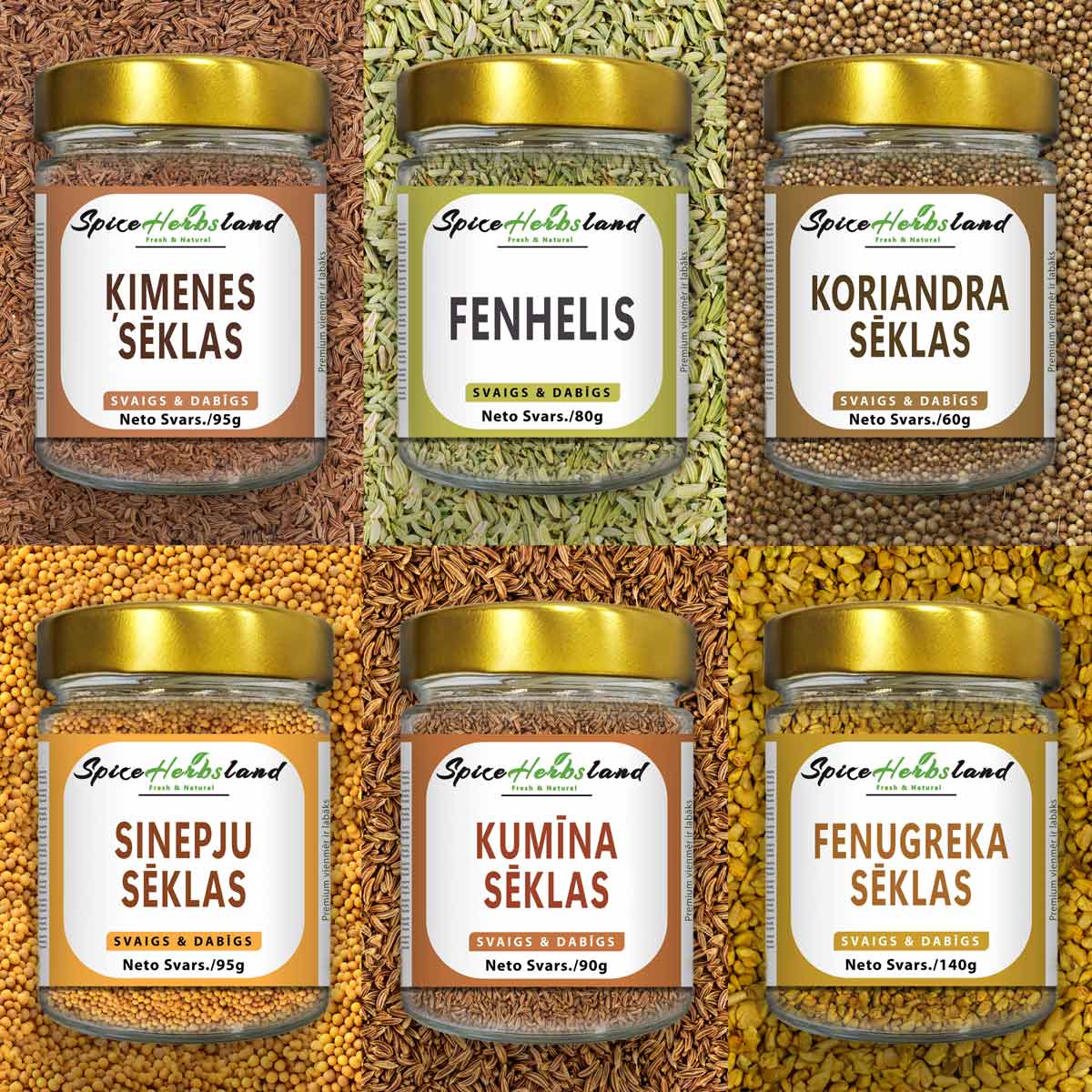 Sēklu kolekcija - 6 sēklu iepakojums