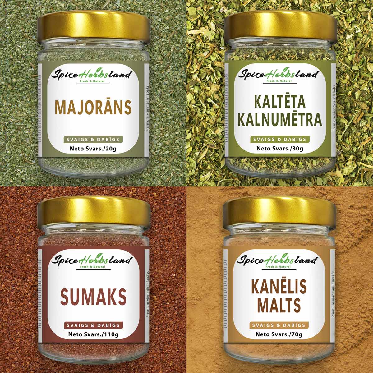 Tuvo Austrumu garšvielu kolekcija - 4 gabaliņu iepakojums