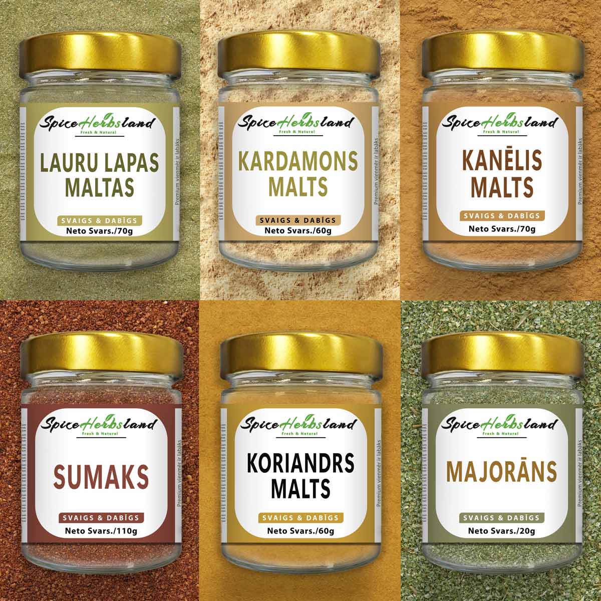 Tuvo Austrumu garšvielu kolekcija - 6 gabaliņu iepakojums