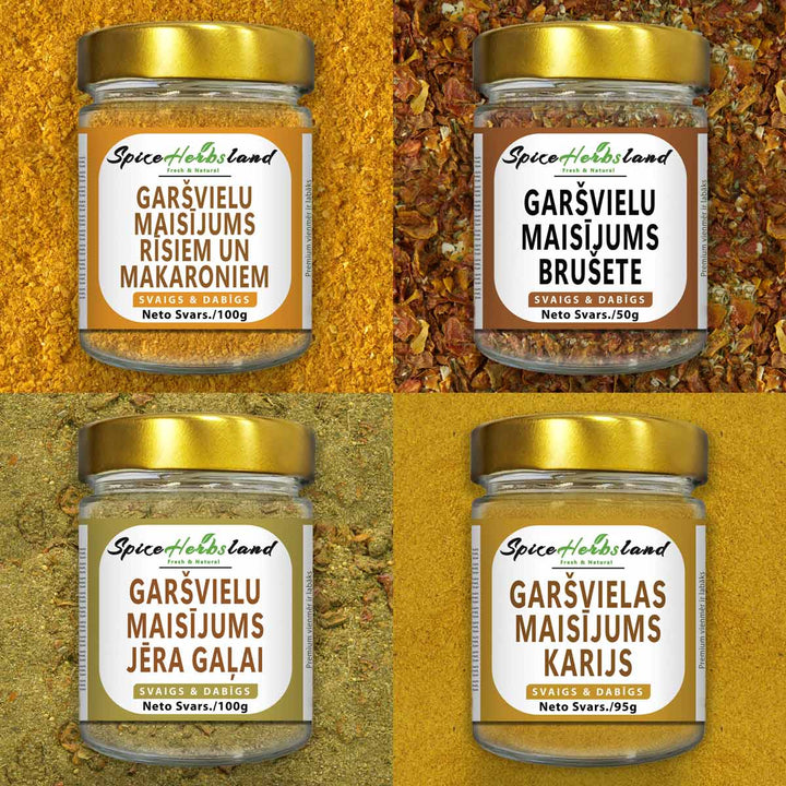 Garšvielu maisījumu kolekcija - 4 gabalu iepakojums