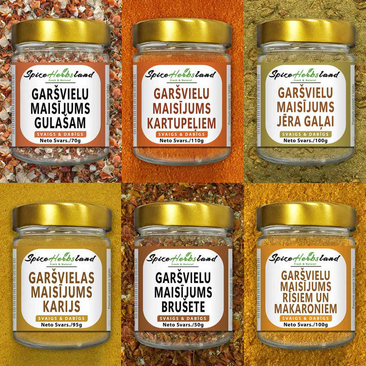 Garšvielu maisījumu kolekcija - 6 gabalu iepakojums