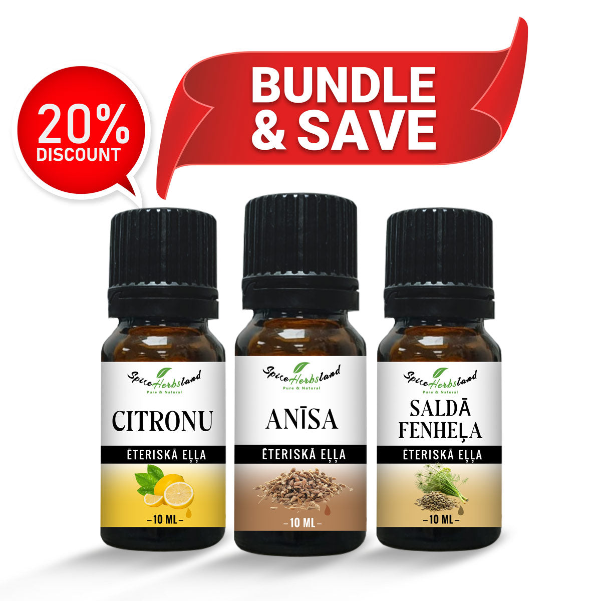 Gremošanas veicināšanai – komplekts no 3