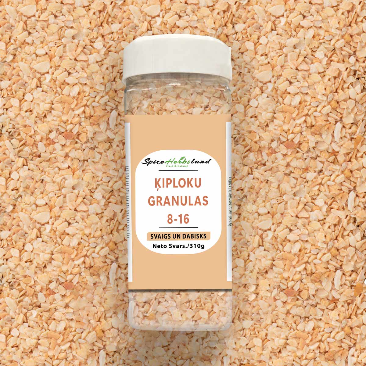 Ķiploku Granulas 8-16 mesh