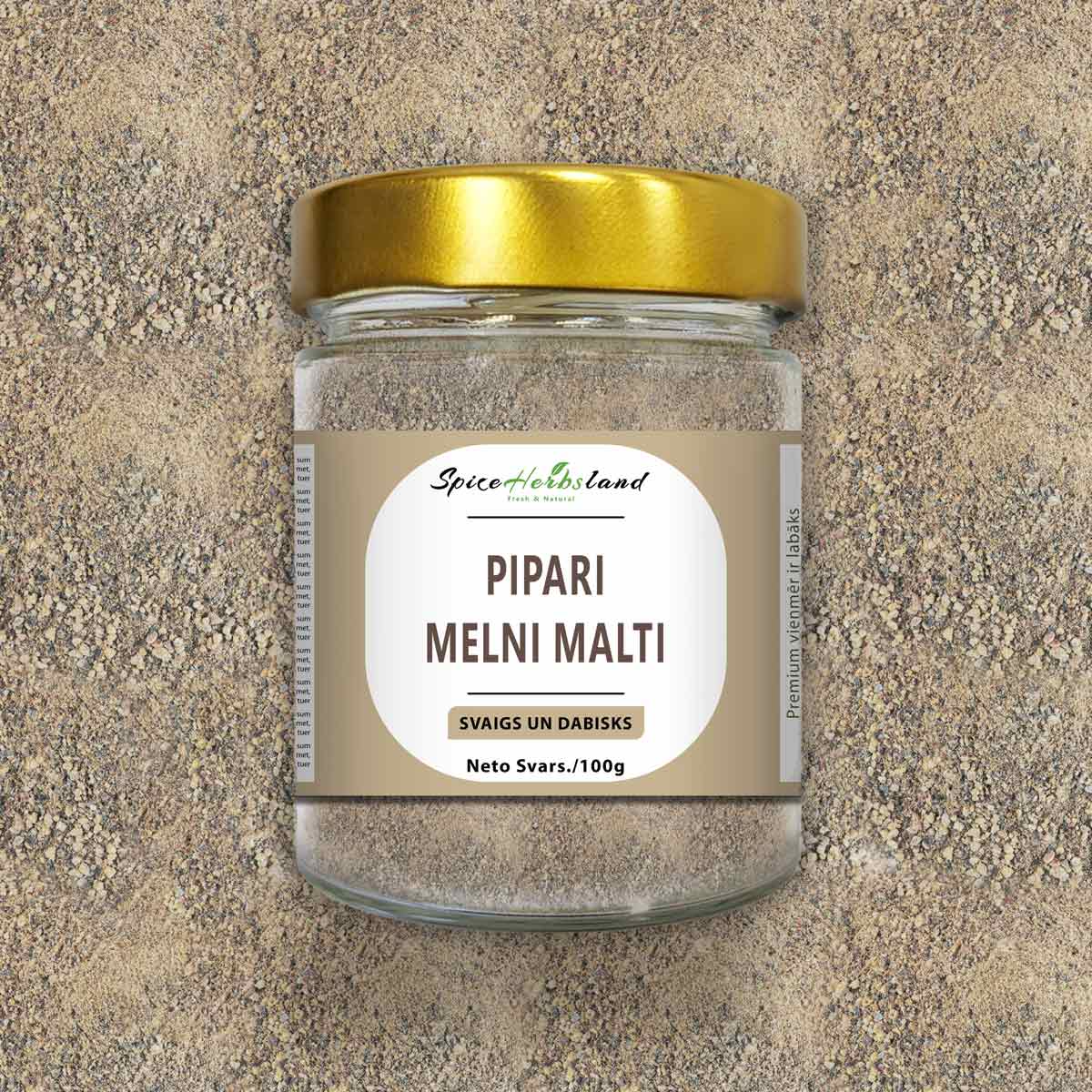 Melnie maltie pipari