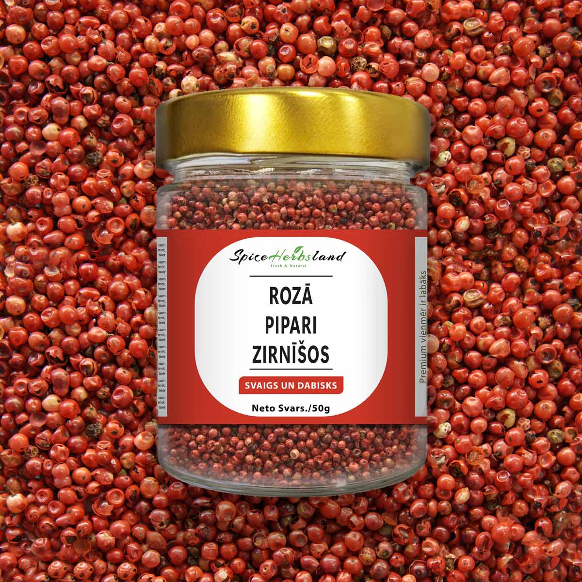 Rozā Pipari Zirnīšos