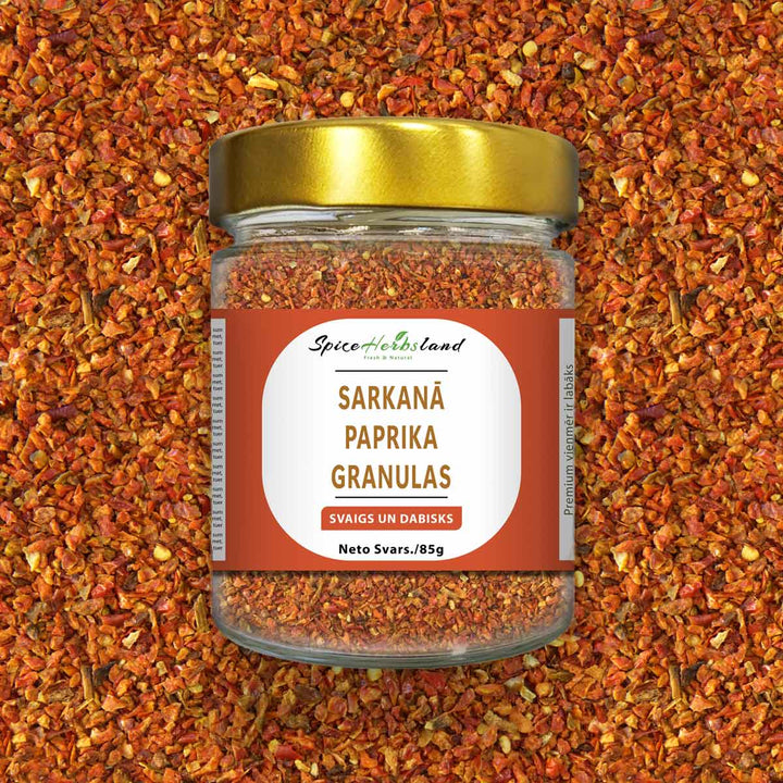 Sarkanā Paprika Granulas 3*3 mm