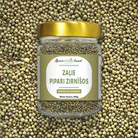 Zaļie pipari zirnīšos