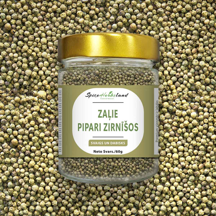 Zaļie pipari zirnīšos